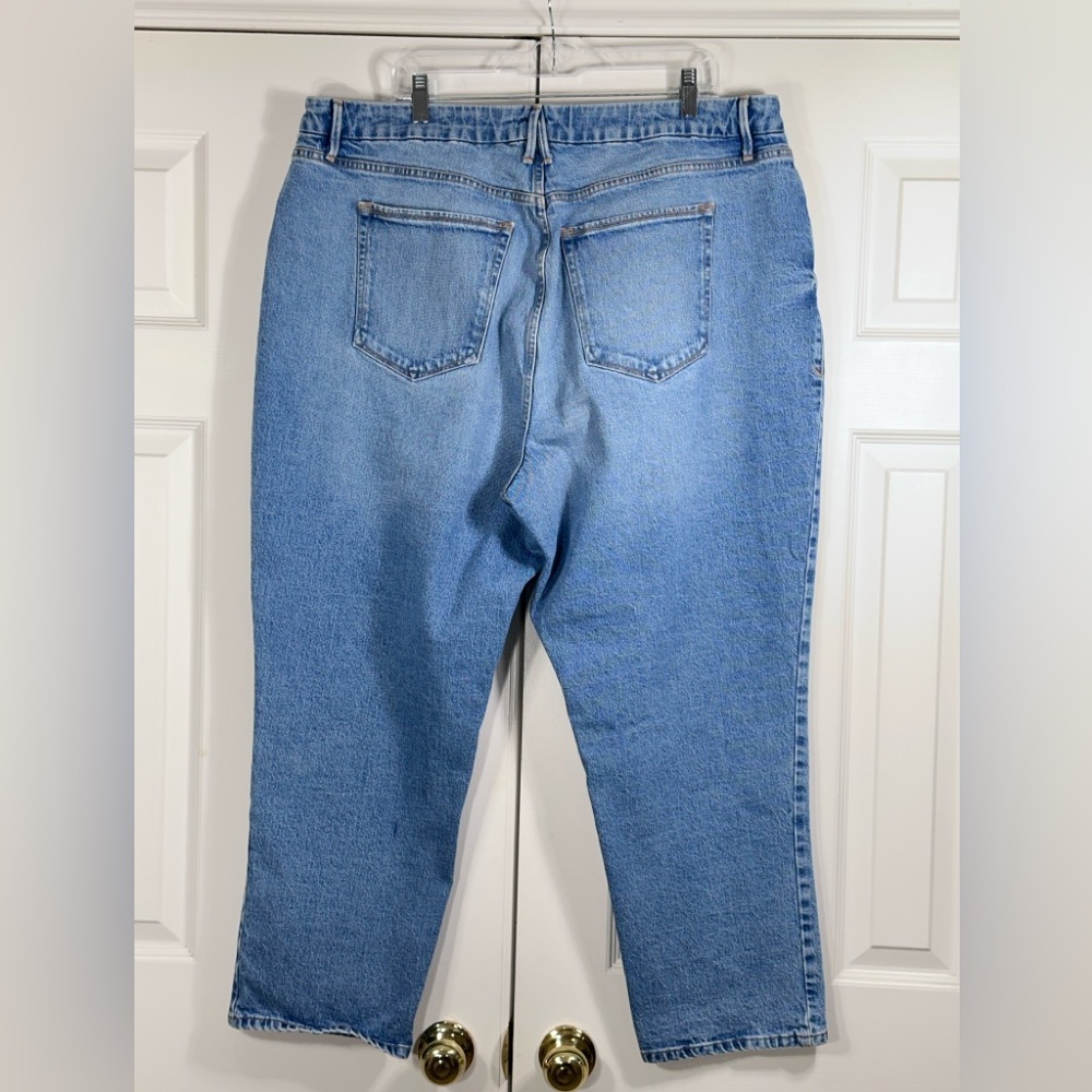 Good American Good vintage straight leg jeans style gv602tft  plus size 20 - Picture 4 of 8